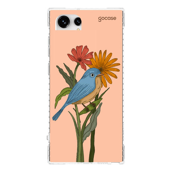 Capinha para celular  Flor e Alma - Pássaro