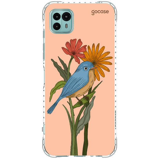 Capinha para celular  Flor e Alma - Pássaro