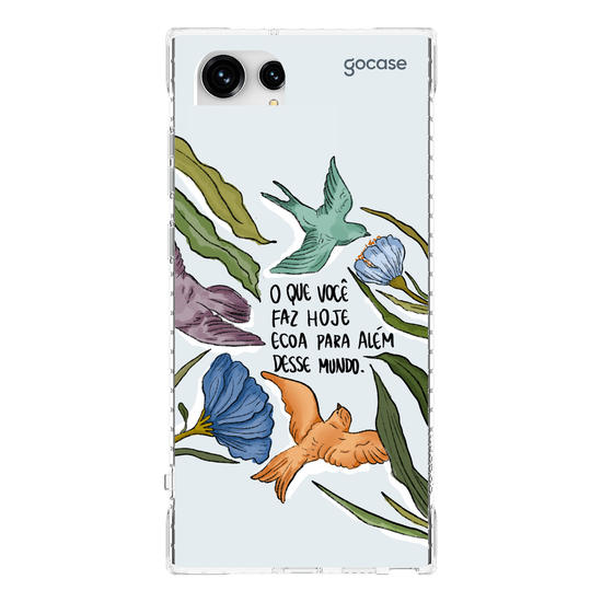Capinha para celular  Flor e Alma - Mundo