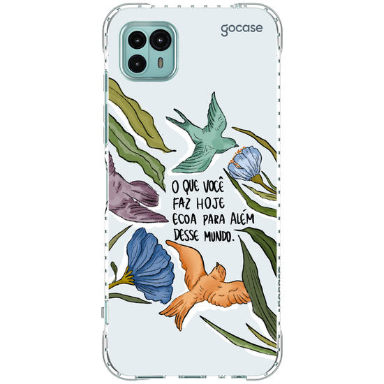 Capinha para celular  Flor e Alma - Mundo