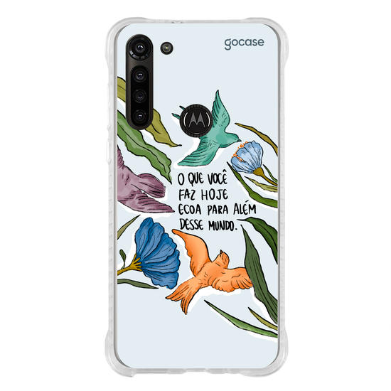 Capinha para celular  Flor e Alma - Mundo