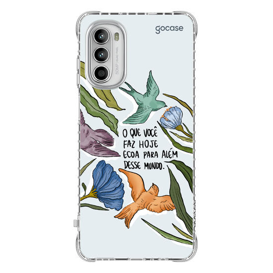 Capinha para celular  Flor e Alma - Mundo