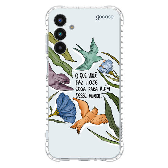 Capinha para celular  Flor e Alma - Mundo