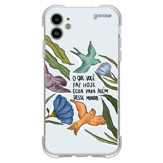 Capinha para celular  Flor e Alma - Mundo