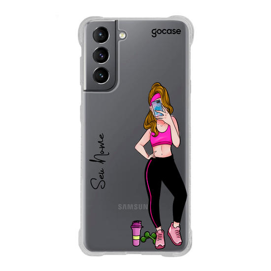 Capinha para celular BFF Academia - Esquerda