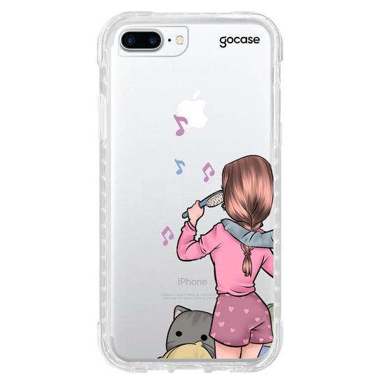 Capinha para celular BFF Festa do Pijama Personalizável Esquerda