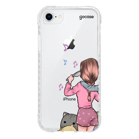 Capinha para celular BFF Festa do Pijama Personalizável Esquerda