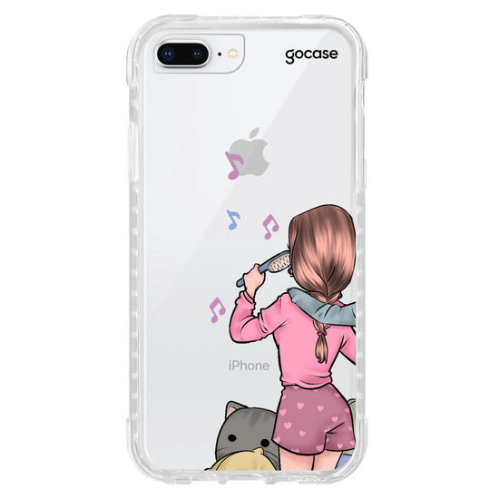Capinha para celular BFF Festa do Pijama Personalizável Esquerda