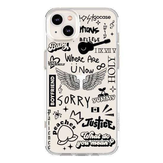 Capinha para celular  Bieber Tattoos