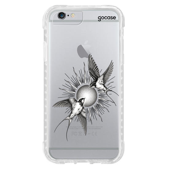 Capinha para celular  Birds and Sun Line