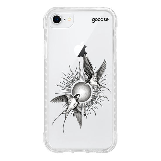Capinha para celular  Birds and Sun Line