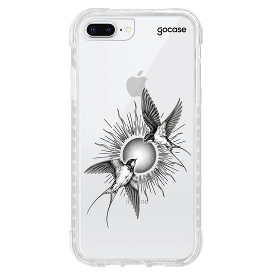 Capinha para celular  Birds and Sun Line