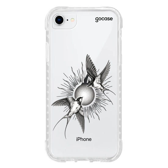 Capinha para celular  Birds and Sun Line