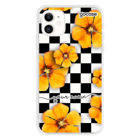 Black and White Flowers	 Phone Case