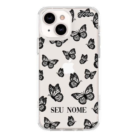 Capinha para celular Black Butterfly Pattern