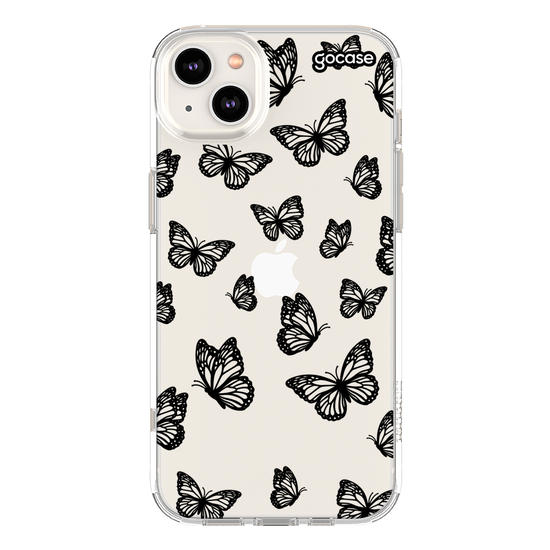 Capinha para celular  Black Butterfly Pattern