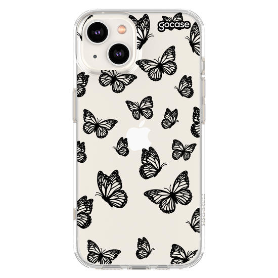Capinha para celular  Black Butterfly Pattern