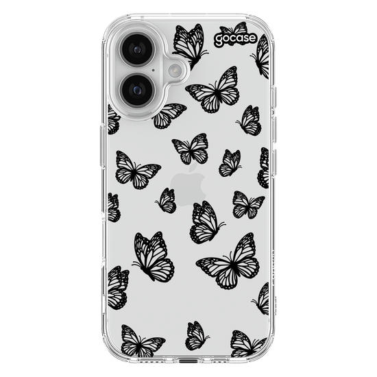 Capinha para celular  Black Butterfly Pattern