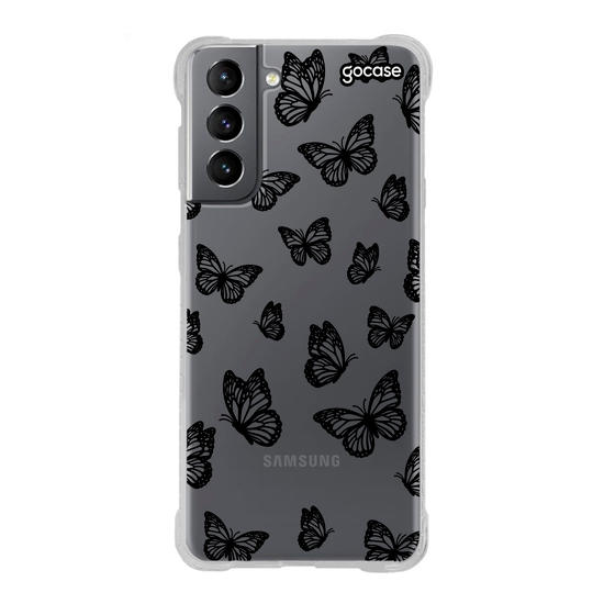 Capinha para celular  Black Butterfly Pattern