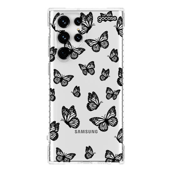Capinha para celular  Black Butterfly Pattern