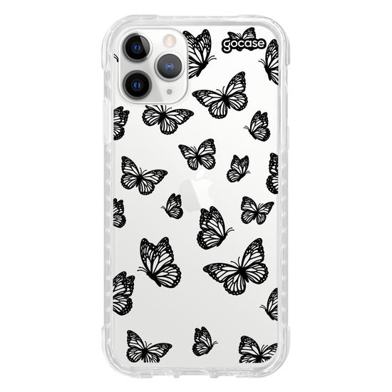 Capinha para celular  Black Butterfly Pattern