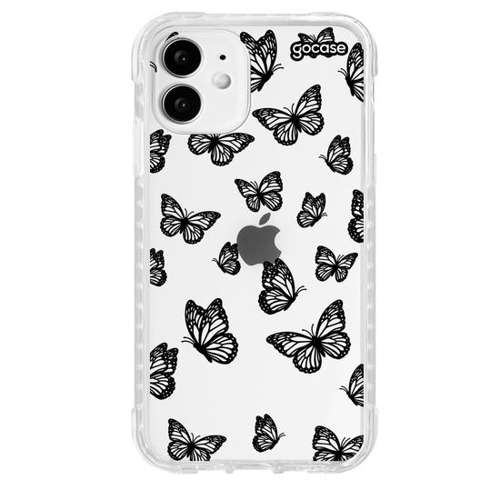 Capinha para celular  Black Butterfly Pattern