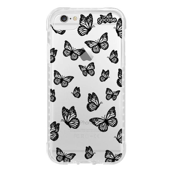 Capinha para celular  Black Butterfly Pattern