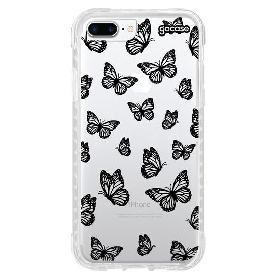 Capinha para celular  Black Butterfly Pattern