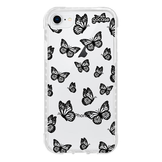 Capinha para celular  Black Butterfly Pattern