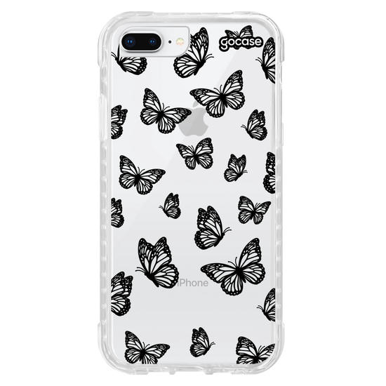 Capinha para celular  Black Butterfly Pattern