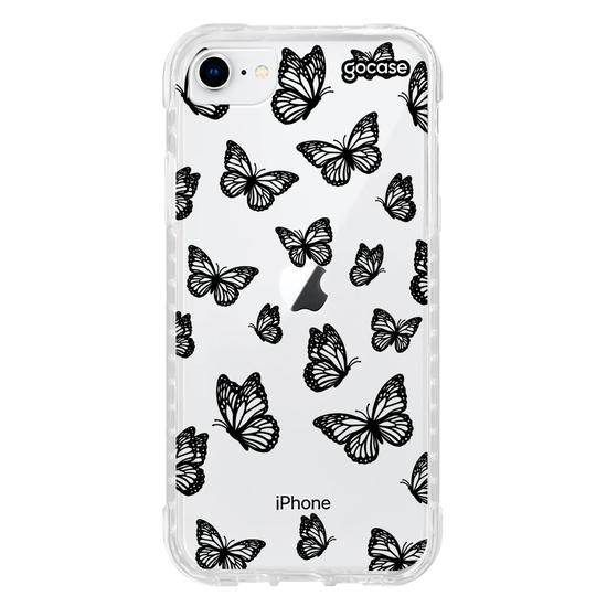 Capinha para celular  Black Butterfly Pattern