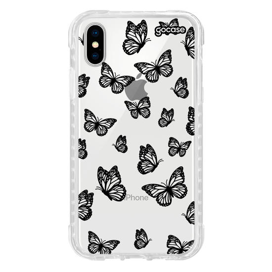 Capinha para celular  Black Butterfly Pattern