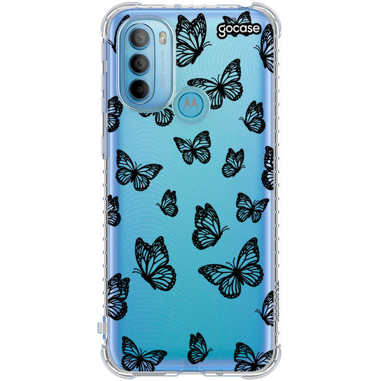Capinha para celular  Black Butterfly Pattern