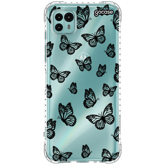 Capinha para celular  Black Butterfly Pattern