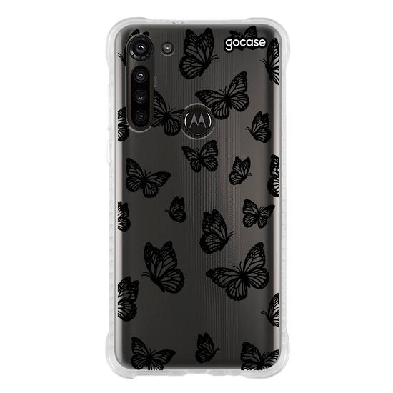 Capinha para celular  Black Butterfly Pattern