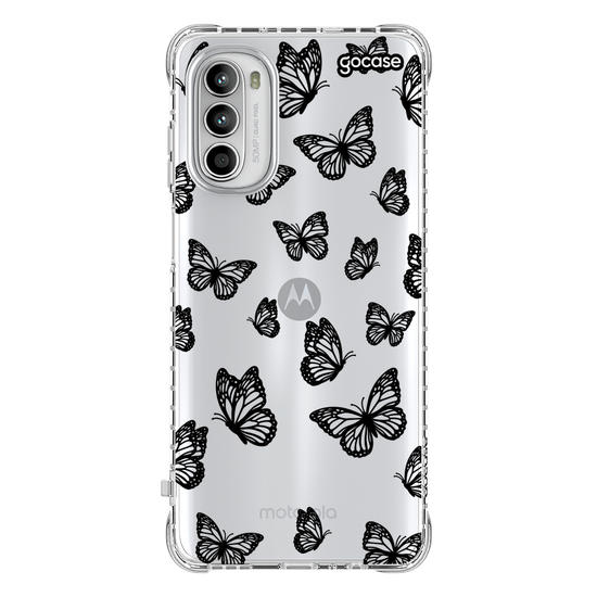 Capinha para celular  Black Butterfly Pattern