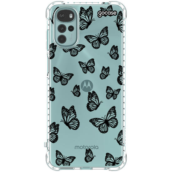 Capinha para celular  Black Butterfly Pattern