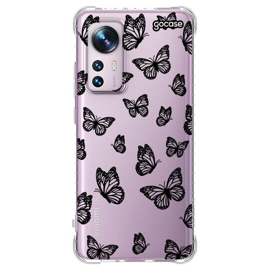 Capinha para celular  Black Butterfly Pattern