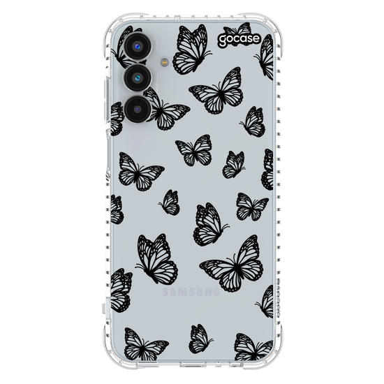 Capinha para celular  Black Butterfly Pattern