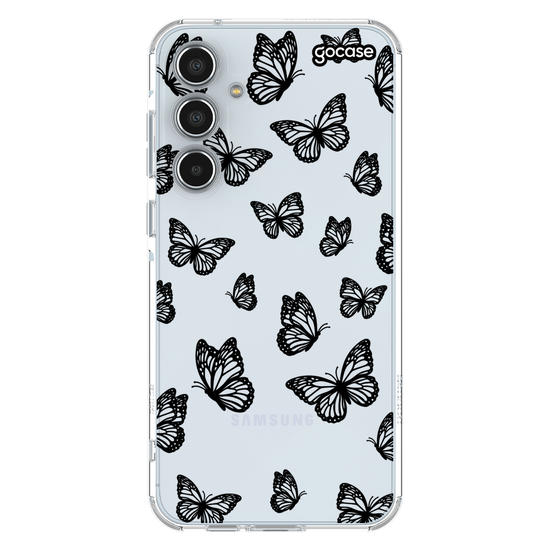 Capinha para celular  Black Butterfly Pattern