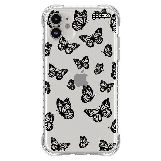 Capinha para celular  Black Butterfly Pattern