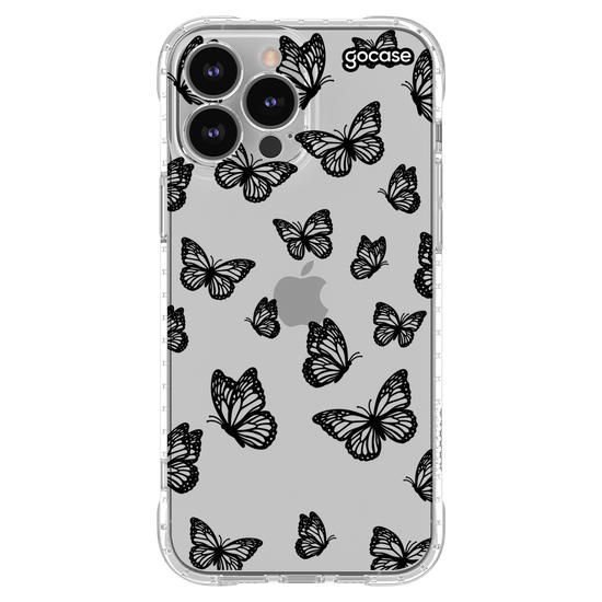 Capinha para celular  Black Butterfly Pattern