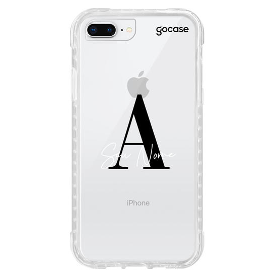 Capinha para celular Black Case - Iniciais Fancy 