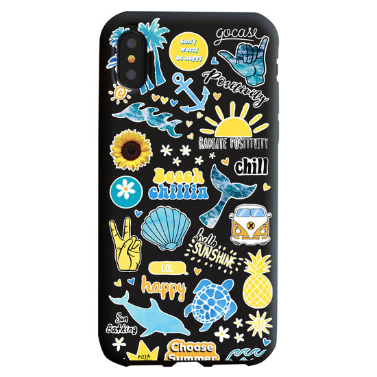 Black Case - Summer Patches - Summer Collection
