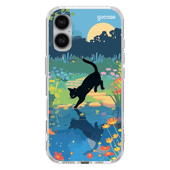 Capinha para celular  Gatinho no Lago