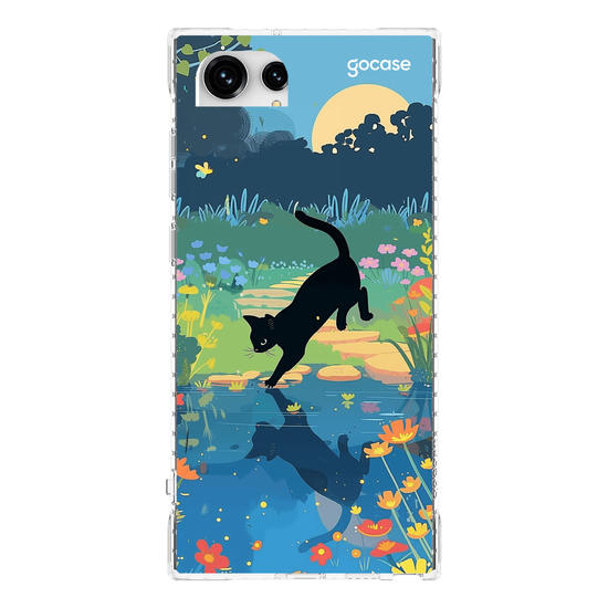 Capinha para celular  Gatinho no Lago