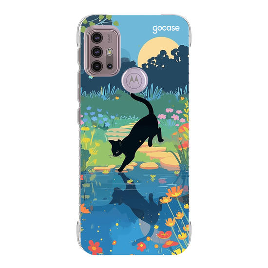 Capinha para celular  Gatinho no Lago