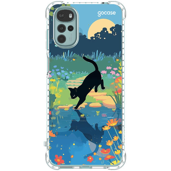 Capinha para celular  Gatinho no Lago