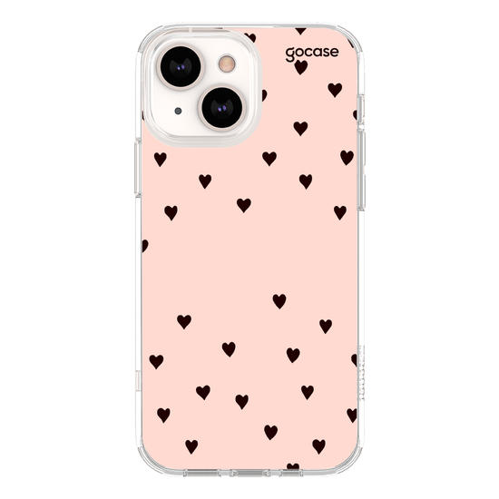 Black Hearts Rose Handwritten Phone Case