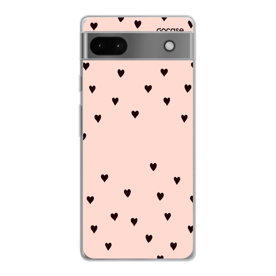 Black Hearts Rose Handwritten Phone Case